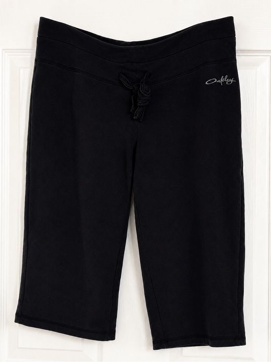 Oakley Pants - Oakley Black Athletic Sweat Shorts Women’s Medium Drawstring Cotton Blend